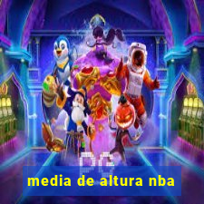 media de altura nba